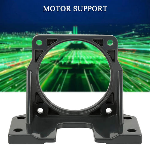 Black mini stepper motor mounting bracket with high hardness for secure and stable motor support in DIY projects and automation setups.