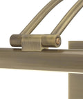 Dimmable LED Picture Light, 17 Inch, 15 Watt, Hardwired, Brushed Nickel Finish, Warm 3000K Glow, close-up of mounting detail.