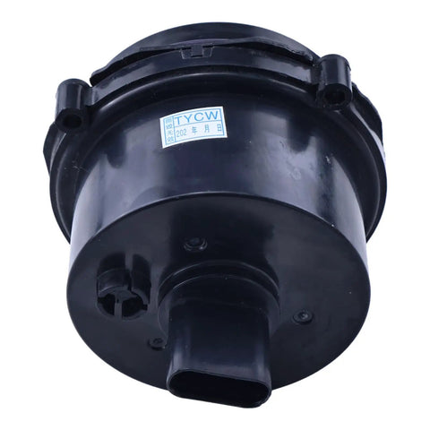 Top Shelf Thermal System Supermanifold Coolant Pump For Tesla Model Y 3 S X High Performance Replacement 149261100A rear view of black coolant pump.