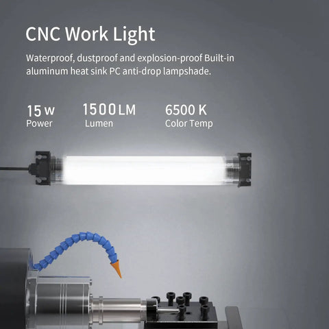 Pro Grade Explosion Proof LED Work Light For Milling Machine Table, 1500 Lumen Floodlight, 6000K Cool White, IP66 Waterproof
