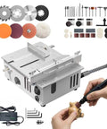 Slick Portable Mini Table Saw Engineered For Exact Woodworking And Craft Cutting Cuts Balsa Wood Plastic Sheets And Aluminum Tubes With Ease in use with crafting tools.