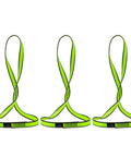 Three 18mm Nylon Climbing Sling Runner 23KN Webbing Straps For Outdoor Rock Climbing And Rappelling Green 60cm Pack Of 3