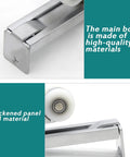 Close-up of No Stress Stainless Steel Casters With Slick Bearing Rollers, showcasing high-quality zinc alloy and nylon wheels.