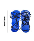 Lightweight Heavy Duty Lawn Aerator Shoes With Spikes For Outdoor Yard Work And Gardening, Easy Fit, blue with straps, 30cm size