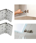 Beefed-Up 4 Inch Stainless Steel Folding Butt Hinges, 2-4 Pack, 6-Hole, Marine Grade Cast Stainless used on cabinet door