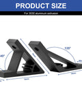 12 Pack 3030 Corner Angle Brackets 45 Degree And 135 Degree For 3030 Aluminum Extrusion T Slot V Slot Connectors With 24 Pcs T Nuts Screws Plus 1 Wrench Black Finish Perfect Fit For Your 3D Printer Builds And DIY CNC Setups, 3030 size diagram