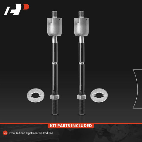 Front Inner Tie Rod End Replacement For Toyota Camry 2007 2011 Avalon 2005 2012 And Lexus ES350 2007 2012 Front Left And Right Install To Fix Uneven Tire Wear And Improve Steering Control. 2x kit parts included