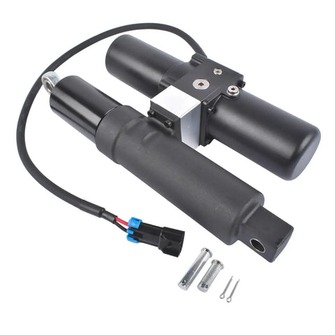 Hydraulic Angle System Actuator For Polaris Ranger XP 1000 and Glacier Pro HD Snowplow, heavy duty cylinder with wiring.