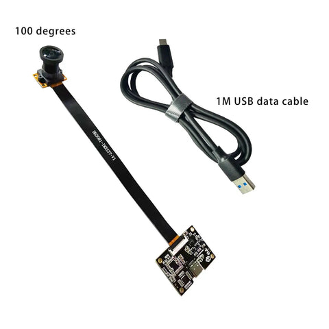 4K 12MP IMX577 CMOS Camera Module With USB 3.0 FPC, 4000 By 3000 High Resolution Sensor, 100 Degree Fixed Focus Lens, Plug And Play Ready For Machine Vision And Embedded Systems, Includes Motherboard Interface For Easy Setup And Quick Integration with USB cable