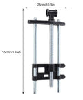Heavy Duty Steel Front Mount Shop Vise For Workshop Bench Clamping And Woodworking Projects built tough with steel construction, 55cm length.