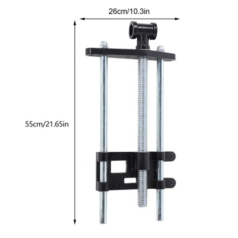 Heavy Duty Steel Front Mount Shop Vise For Workshop Bench Clamping And Woodworking Projects built tough with steel construction, 55cm length.