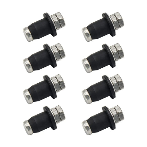 RV Water Tank Probe Sensors 8 Pack With Rust Resistant Post And Hardware Four Part Assembly Includes Grommet Washer And Nuts