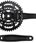 Beefy Three Piece 9 Speed Crankset With 44T 32T 22T Chainrings, 170mm Crank Arms, 104 BCD Square Taper, MTB Ready