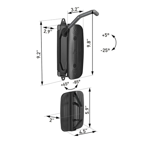 Swivel Bike Wall Mount 4 Pack Space Saving Vertical Bike Rack for garage and apartment, easy install, scratch proof design.