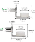 Premium Cabinet Shelf Pegs With Durable Silicone Pads For Wood Glass Metal Adjustable Shelving Hardware dimensions comparison.