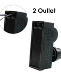 Two Outlet Push Button Grill Igniter Kit For Char Broil Grills showing two outlets with 60cm wire connection detail