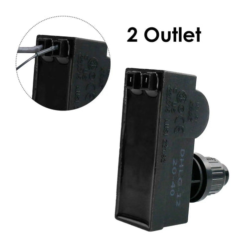 Two Outlet Push Button Grill Igniter Kit For Char Broil Grills showing two outlets with 60cm wire connection detail
