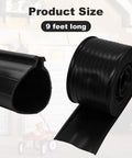 DIY Friendly 16 Foot Garage Door Bottom Seal Replacement Rubber Weather Seal For Single Slot Doors Easy Install Durable Materials