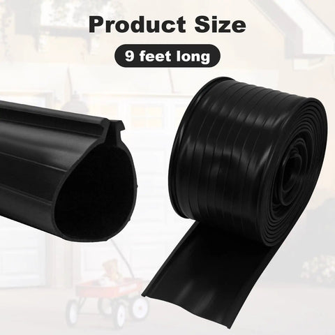 DIY Friendly 16 Foot Garage Door Bottom Seal Replacement Rubber Weather Seal For Single Slot Doors Easy Install Durable Materials