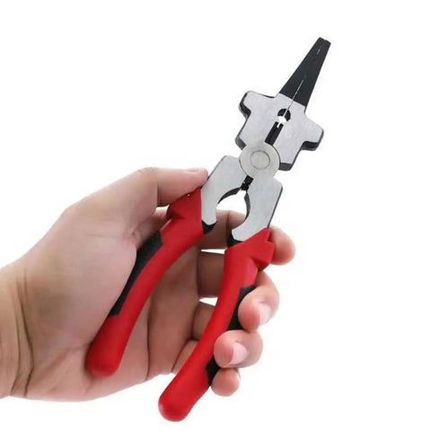 Heavy Duty 8 Inch Welding Clamp For TIG And CO2 Welding With Ergonomic Grip Carbon Steel Pliers held in hand