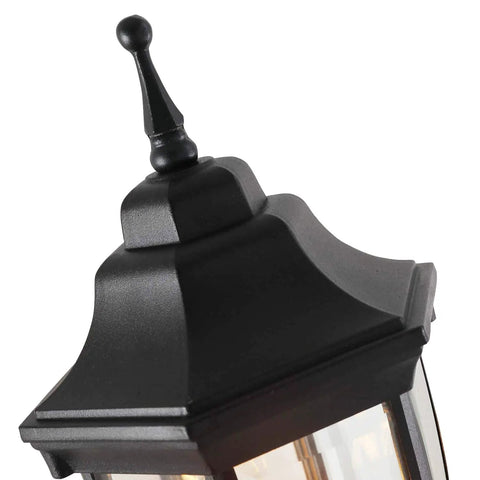 Top detail of 2 Pack Waterproof Aluminum Outdoor Wall Light Fixtures Built Tough For Porch Garage And Patio, No Rust Exterior Lamps