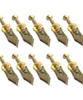 50 Piece Self Drilling Drywall Screws Anchor Kit With Yellow Zinc Plated Carbon Steel Wall Plugs Dowel Set For Quick No Prep Install And Solid Home DIY Shelving Pictures And Decor, 10 anchors
