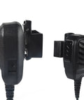 Side view of Universal Adhesive CB Microphone Mount For Cars Trucks And Boats Ham Radio Speaker Holder shown with mic attachment