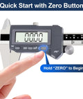 6 Inch Digital Caliper With Absolute Precision, Pro Grade, IP67 Waterproof And Oil Resistant, Inch, MM, Fraction Modes display