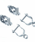 Heavy Duty T Post Gate Hinge For Farm Fences, Rustproof Steel Gate Hanger, Tool Free Installation Fits Standard Metal T Posts, parts detail