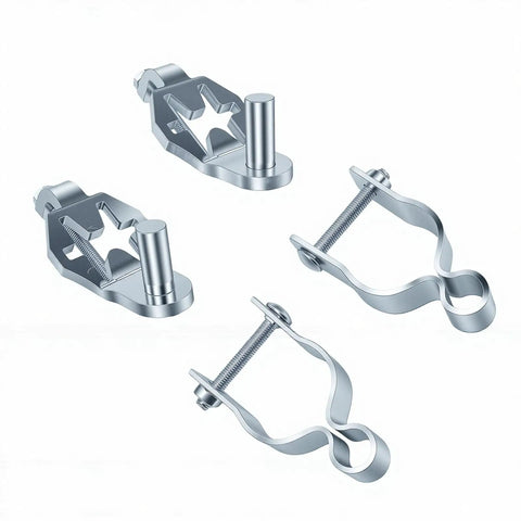 Heavy Duty T Post Gate Hinge For Farm Fences, Rustproof Steel Gate Hanger, Tool Free Installation Fits Standard Metal T Posts, parts detail