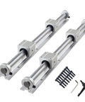 Beefed Up Linear Rail Kit 1500mm SBR16 Fully Supported with 4 SBR16UU Blocks and 4 Fixing Rings for CNC projects