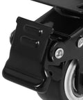 Close-up of Two Pack Two Inch Universal Swivel Replacement Caster Wheels With Quiet Polymer Build for office chairs and desks.