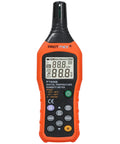 PT6508 Digital Temperature Humidity Meter with Ambient Dew Point and Wet Bulb for indoor outdoor use, front view