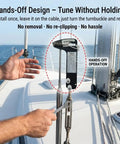 Ultimate Sailboat Rigging Tension Gauge For Quick Cable Checks, 0 To 800 Lb Range, Compatible With 3/32, 1/8, And 5/32 Inch Wire Rope, Hands Off Tension Tester For Standing Rigging, Tighten With Confidence on sailboat shroud