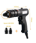 Heavy Duty Air Hammer Pneumatic Rivet Nut Gun With Short Barrel Kit For M3 To M12 Thread Insert Puller Setter Tool, M6 M8