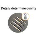 DIY Ready Double Ended T6 T15 Screwdriver Kit With Flat And Cross Bits, shown with precision tips and spring detail