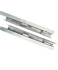 2 Section Hidden Undermount Drawer Slides For Bottom Mounted Concealed Installation Smooth Full Extension Rails Pro Grade Durable Drawer Hardware For Cabinets Easy Install No Exposed Hardware, two-pack steel