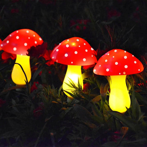 Colorful Solar Mushroom String Lights Waterproof Outdoor Decor With 8 Modes And Memory For Garden Pathway Landscape Yard