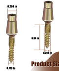 Diagram showing measurements of Tamper Proof Door Hinge Screws 8 Pack With Hardened Security Pins, highlighting size and dimensions.