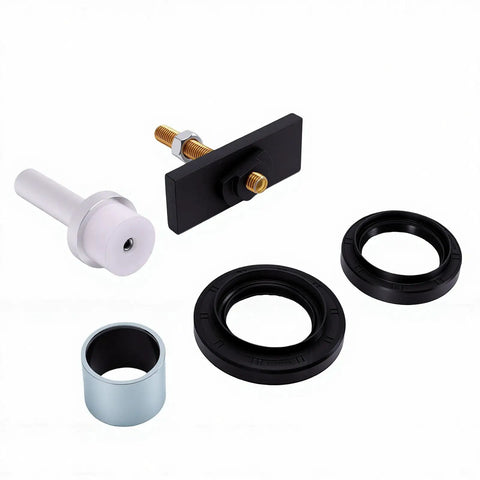 Thinking Process: clamshell seal kit for 8 inch rear axle repair, steel rings and installer tool