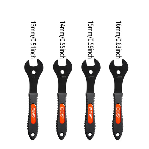 Ultra Slim Cone Wrench Set For Bicycles With Extra Narrow Jaws For Wheel Hub Cones And Axle Nuts Road And MTB Use 4 Piece Kit