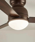 52 Inch Indoor Outdoor Ceiling Fan With LED Lights And Remote Control Modern Flush Mount Ceiling Fan For Living Room Bedroom Kitchen