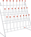 No Sweat Laboratory Beaker Drying Rack With 24 Position Test Tube Draining Holder for fast cleanup and organization.