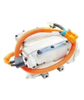 Heavy Duty 409V AC Air Conditioning Compressor For Byd Qin EV with orange tubing, designed for efficient cooling and smooth operation.