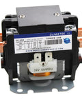 Two Pole AC Contactor With 40 Amp 24V Coil For HVAC Systems, showing clear view of terminals and label details.