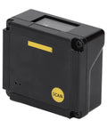 Embedded Fixed Mount Barcode Scanner With USB Auto Sensing Engine And Aluminum Alloy Build 1D 2D QR Barcode Reader 640x480 CMOS Sensor 120fps Fast Scan For POS Kiosk And Inventory Systems, side view in black housing with scan button.