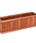 Raised Garden Bed Planter Box Window Mounted For Windowsill And Backyard Wooden Planting Box For Flowers And Veggies Durable Fir Wood