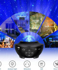 Starry Sky Projection Night Light With Remote Control Music Speaker And Timer Galaxy Projector with ten color effects