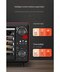 Top Notch 5 Layer Food Dehydrator With Mute No Sweat Drying Cycle And Easy Peasy 24 Hour Timer control panel showing temperature and time settings.