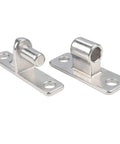 304 Stainless Steel Outdoor Hinges for Farm Fence Gates, Barn Doors, Garden Panels, and Heavy Duty Walls Built Tough, Rust Resistant, Weatherproof, Easy Install on Wood, Concrete, or Masonry. Pair of silver stainless steel hinge brackets with drilled holes